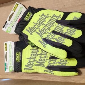 Mechanix Wear Black and Yellow Gloves